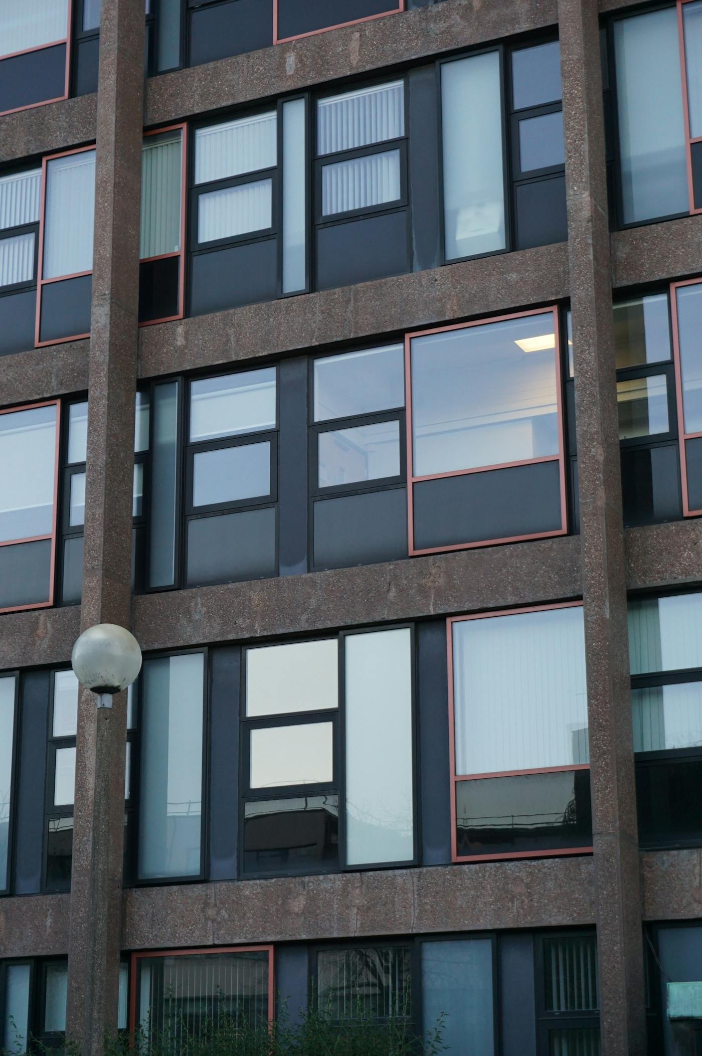 Casement window facade detail