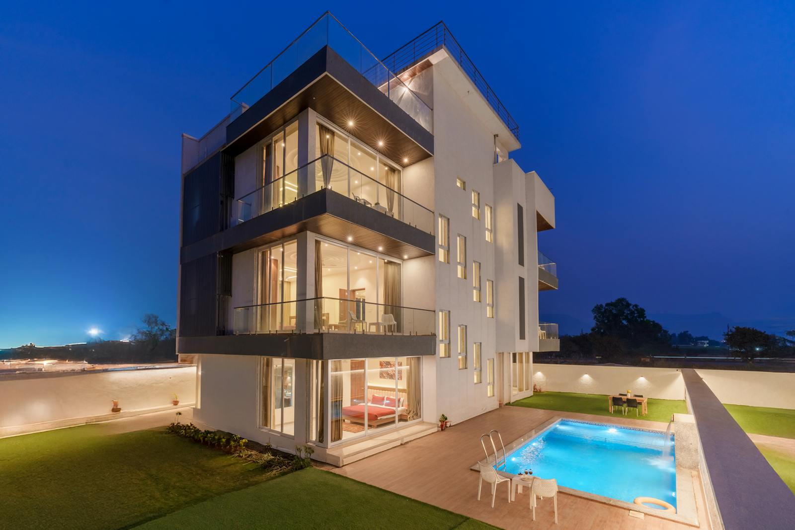 French doors in a luxury residence